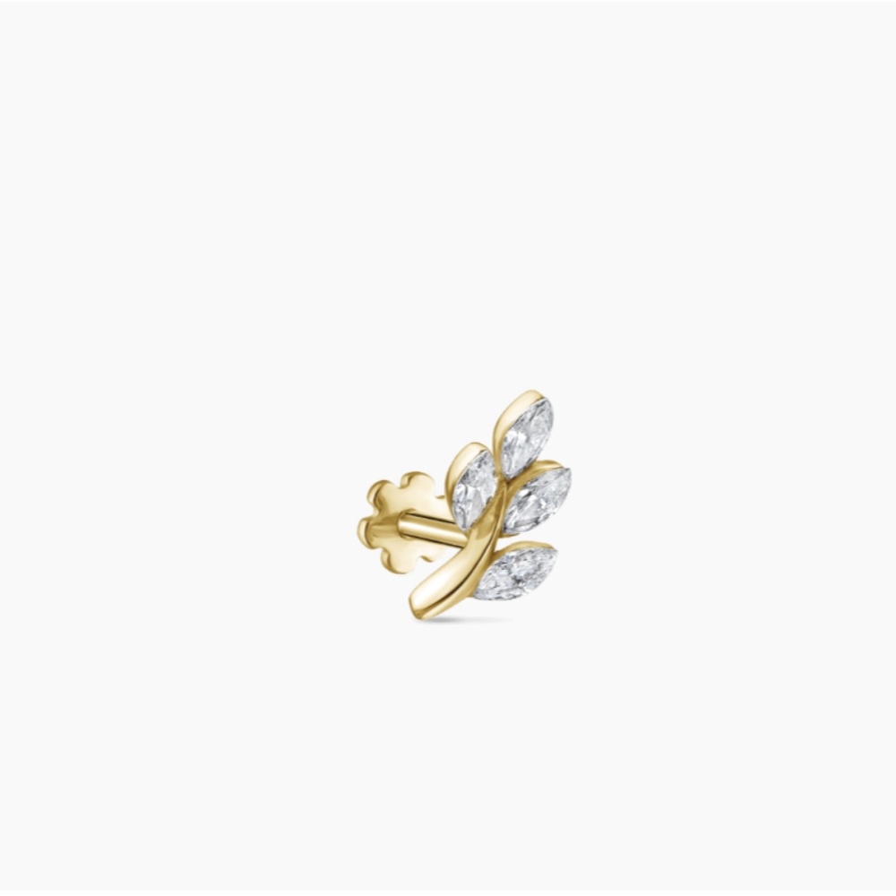 Maria Tash Diamond Vine Threaded Stud Earring